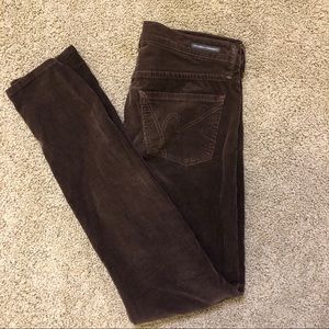 Citizens of Humanity brown corduroy pants
